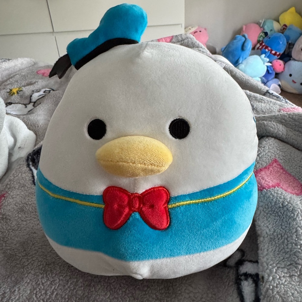 Squishmallows Disney Donald Duck 8” Blue and White Stuffed Animal